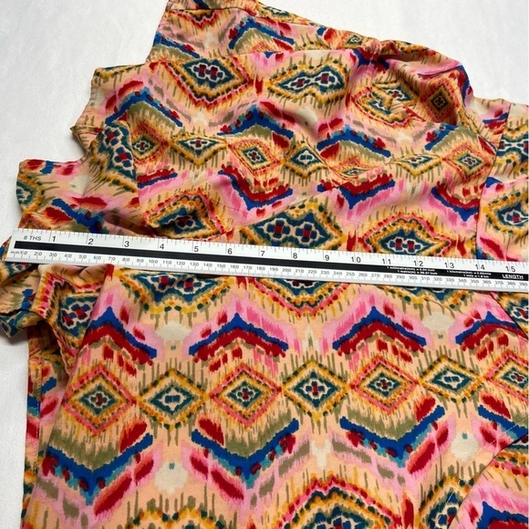 NEW! Band Of Gypsies Romper Large Rainbow Psychedelic Boho Adjustable Straps - Picture 10 of 16
